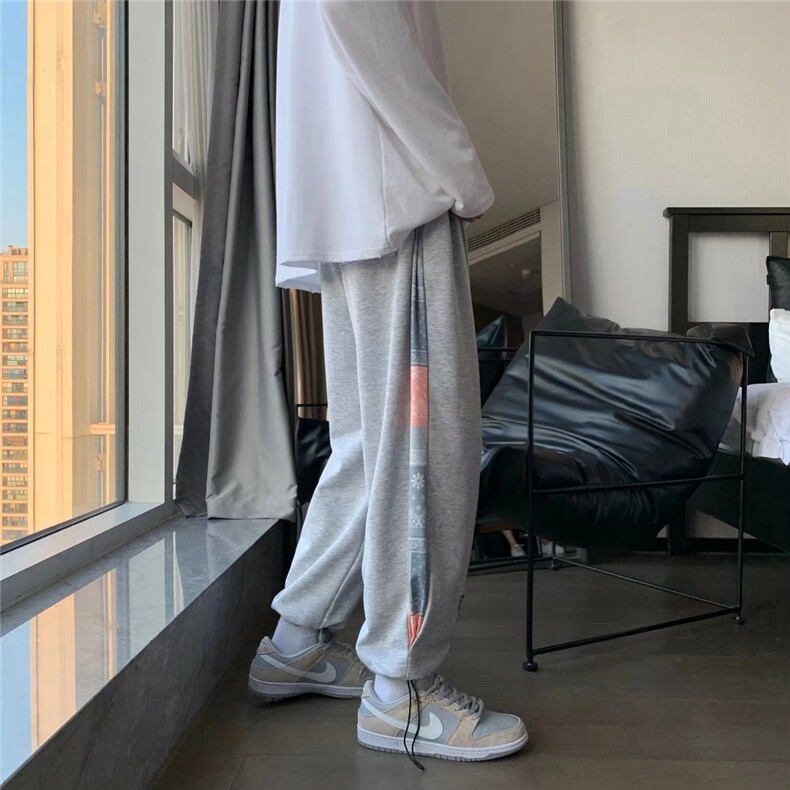 男春季潮流时尚拼接休闲长裤K1871P32,男装休闲裤,星座1116-2