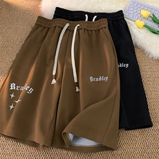抖音直播品质港风宽松宽松五分裤男短裤X416b-1-DK368-P45限58，男装休闲裤，星座416B-1