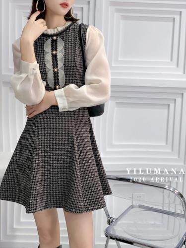 现货春装新款连衣裙款式丰富你想要的我们都有欢迎采购，女装连衣裙，一露玛娜