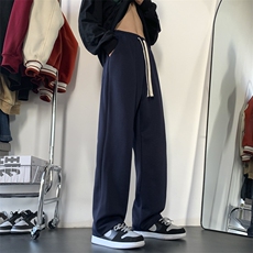 春秋款三条杠华棉卫裤直筒休闲裤长裤KK163-P50，男装休闲裤，星座1213