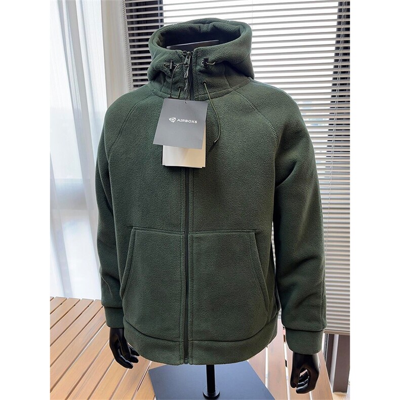 高品基础双面摇粒绒加厚保暖休闲连帽夹克卫衣外套男女A1191-P65,男装夹克,星座1505