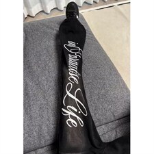 复古蓝字母印花微喇牛仔裤男春秋高街裤子直筒修身阔腿裤NS6078，男装牛仔裤，星座1116A（原606A-3）