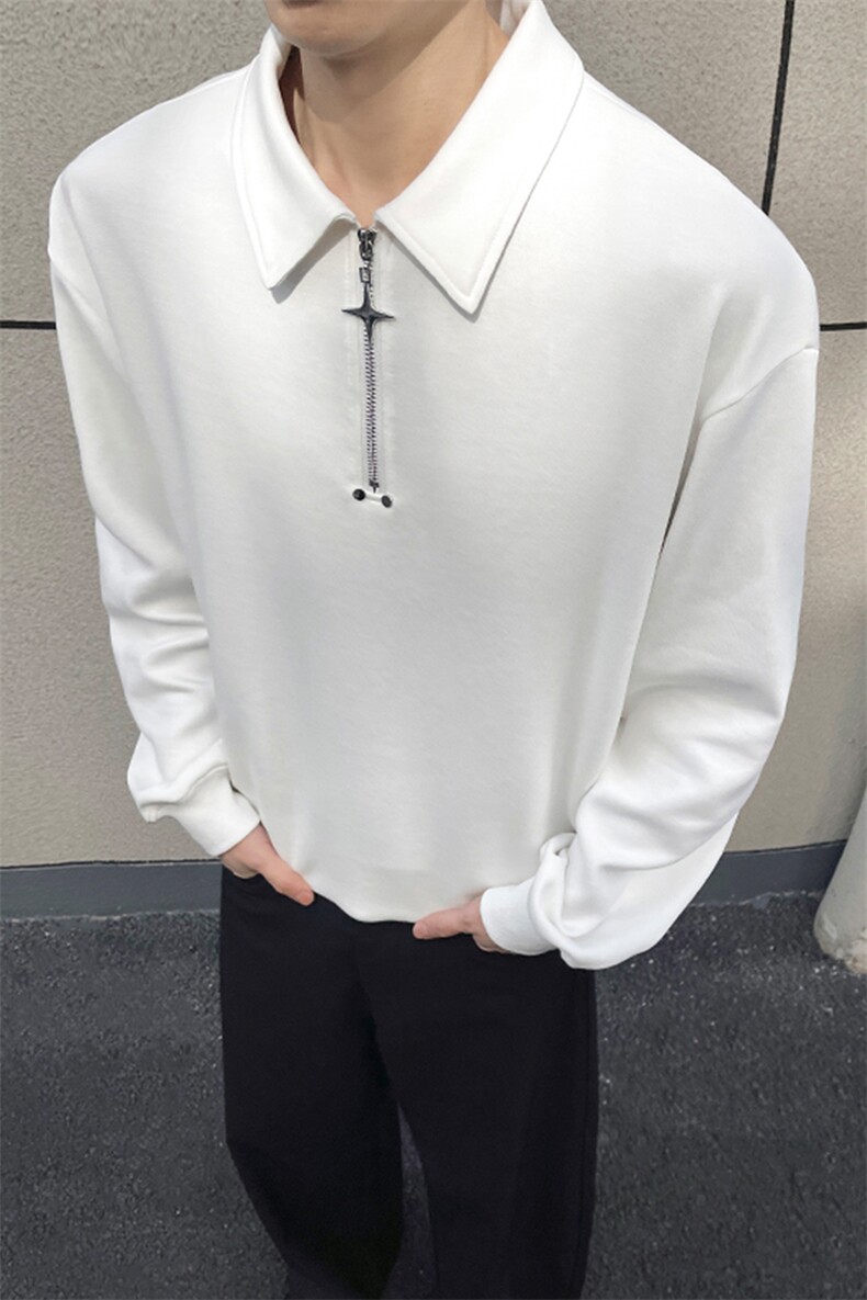 2026春季新款港风外景黑墙大码华棉300g卫衣M-5XHW26030-特P30,男装卫衣,电商A022