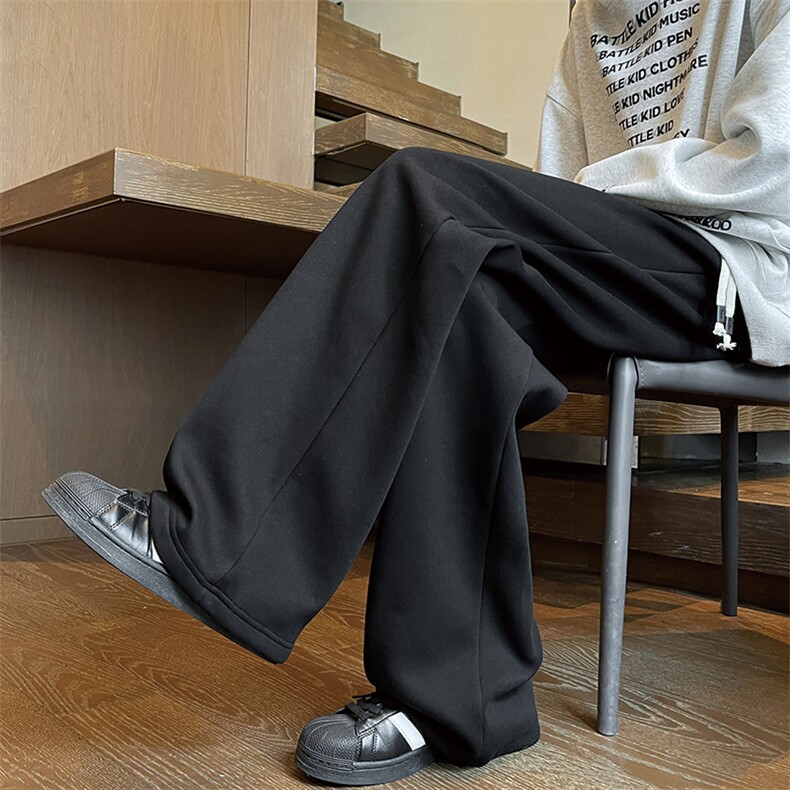 高个子加长裤子男秋冬加绒加厚卫裤百搭休闲运动裤KZ006P45加绒55,男装休闲裤,电商B312