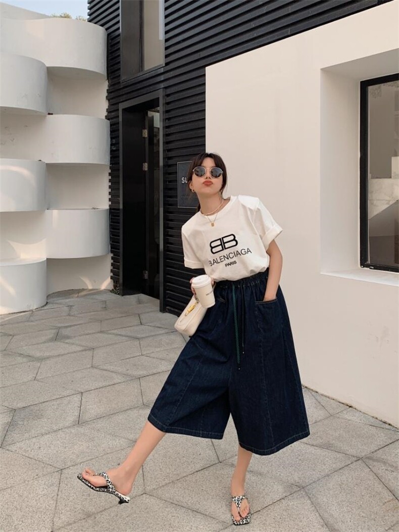 牛仔裤裙，女装牛仔裤，肆尔