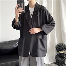 控价89 夏新薄款西服宽松大码冰丝防嗮服JK202-P55,男装西服,电商A128