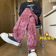 秋冬加绒加厚灯芯绒扎染休闲裤712-KK371P65，男装休闲裤，星座712