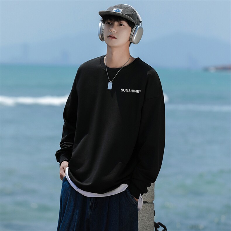 W33情侣字母圆领秋冬卫衣常规P28加绒P38S-5XL支持定制班服潮,男装卫衣,星座115A-3