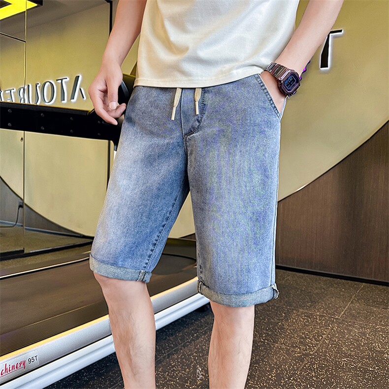 2025夏季牛仔短裤五分裤中裤宽松直筒百搭休闲D318-P50,男装牛仔裤,电商A413