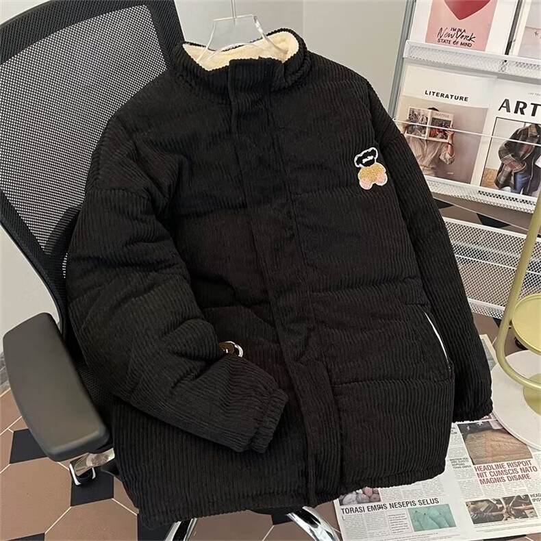 灯芯绒棉服外套男港风潮流文艺帅气冬季2024新款ins棉衣MF209-P92,男装棉衣,星座412-3