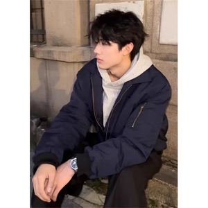 春秋痞帅外套男ins高街潮牌港风日系原宿风韩版潮流宽松夹克图片