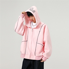 420克高品质重工刺绣专机针织开衫青春情侣外套XZ301AWT2506，女装短外套，星座301A