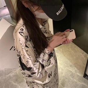 现货 夏季印花衬衫裙,女装衬衫,XTZ style