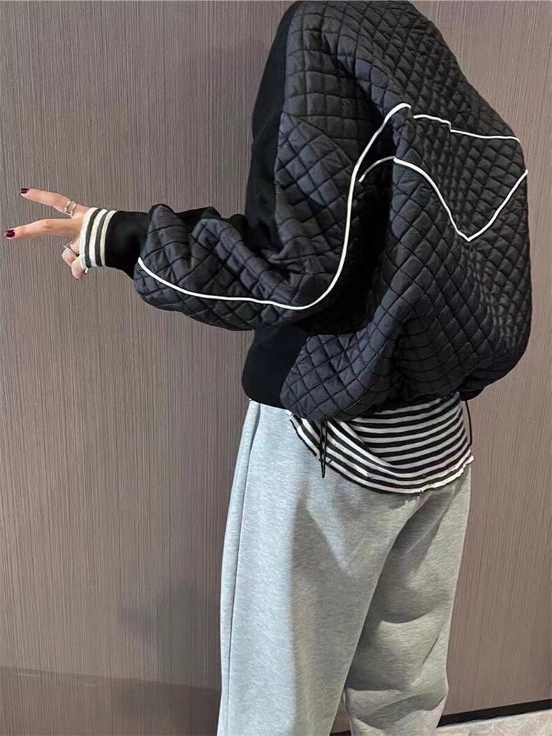 加绒卫衣拼，女装卫衣/绒衫，依多坊