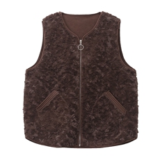 仿羊羔绒马甲女2022秋冬新品时尚宽松大码百搭中年妈妈装，女装大码女装，奕阳依阁