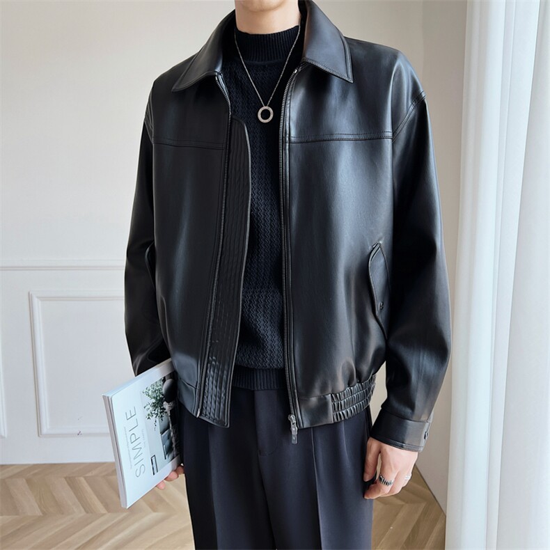 秋冬2022轻熟抖音夹克皮衣口袋外套男JK-3016-P140,男装夹克,电商A236