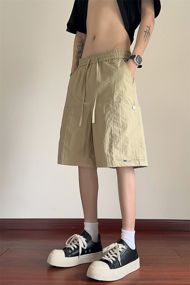 抖音品质夏季短裤五分裤子工装美式潮流男A146-GY528特p25量大优,男装牛仔裤,HDA146