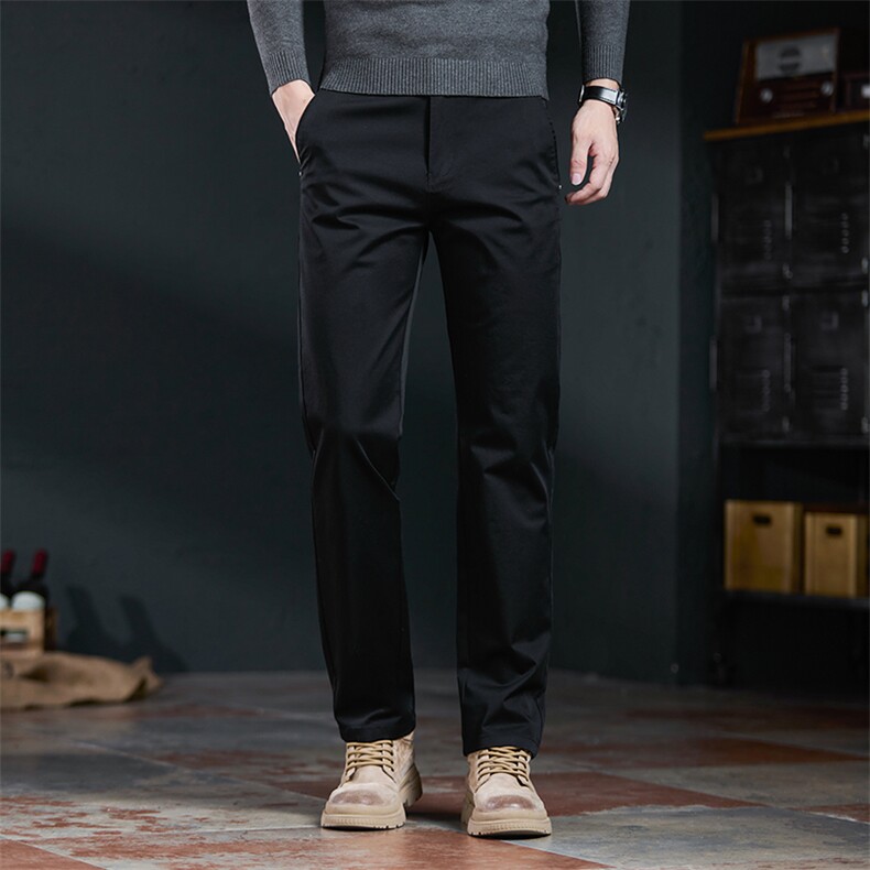 夏秋冬厚款休闲裤男直筒西裤透气凉感裤子上班工作裤男款，男装西裤，星座914