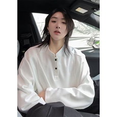 秋季美式高街cleanfit亨利领打底长袖货号C25189特P28，男装卫衣，电商A063