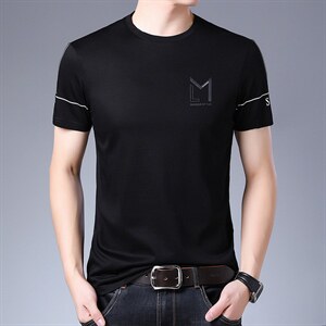 短袖T恤男夏季POLO男士上衣翻领纯色商务潮流休闲百搭体恤保罗衫图片