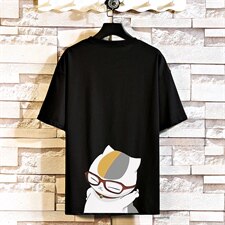 2021夏季新白砖墙日系大码男已注册卡通印花短袖T恤T1079-P25，男装T恤，电商A001