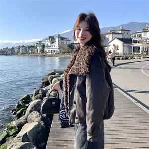 美拉德巨好看蛋白皮衣羽绒服女2025冬季新款双子星高端高级外套图片