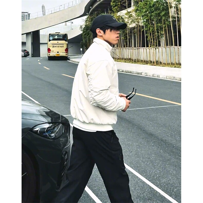 26春装新款美拉德立领飞行夹克boxy廓形休闲百搭外套上衣JK6500,男装夹克,电商A486