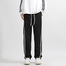 冬季欧棉绒加绒宽松直筒卫裤休闲裤JR1013P65，男装休闲裤，电商C323
