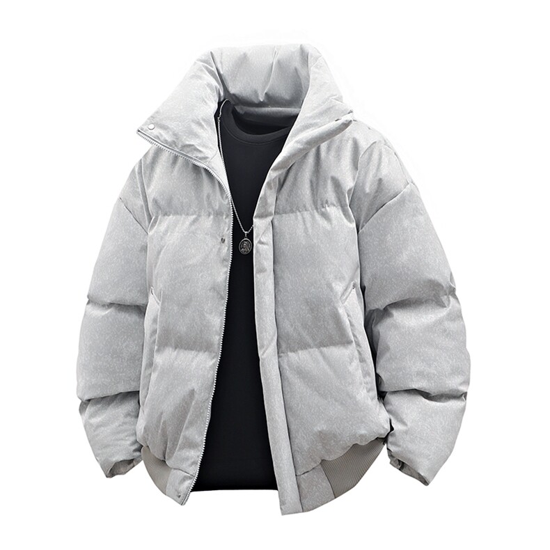 高街复古做旧冬装立领棉服男女棉衣外套光板面包服HZ8819-P88,男装棉衣,星座610B-1