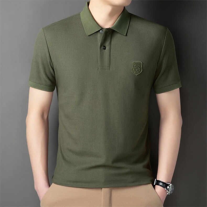 2024纯棉休闲款Polo衫男短袖夏季青年百搭T恤男上衣HP7750-P55,男装T恤,星座1105-3