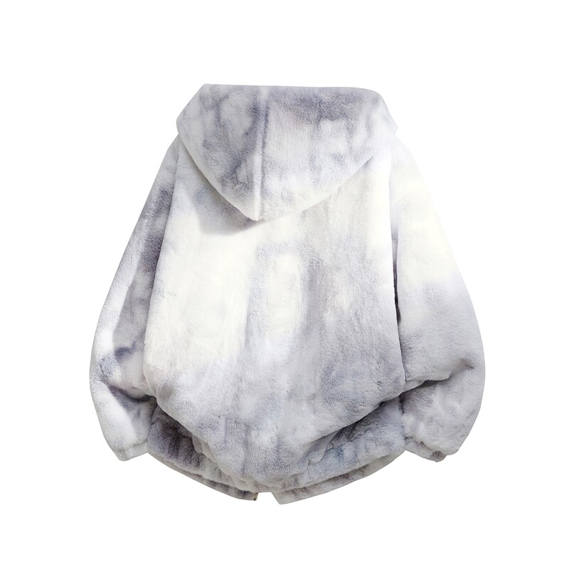 羊羔毛棉衣潮扎染情侣大码M-5XL毛绒外套男MY78198P138控198，男装棉衣，星座227-7