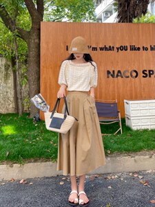 清新上衣?布半裙，女装半身裙，安玖拉