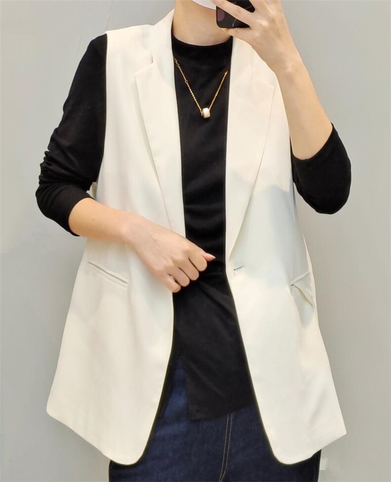 【现货】秋装新款欧版西装马甲，女装西装，那简