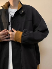 春季新款潮牌宽松拼色棒球服美式高街工装夹克外套男W7212-P58，男装夹克，星座512-3