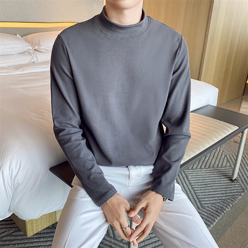 秋冬男保暖卫衣体恤上衣半高领T617-P35,男装T恤,星座1012-1