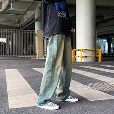 青春流行ins男直筒水洗牛仔裤N1061P40，男装牛仔裤，星座1116-2