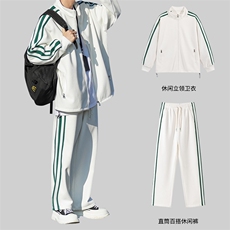 2026秋季开衫卫衣套装学生运动服团购班服TZ573P100控138，男装休闲套装，电商A309