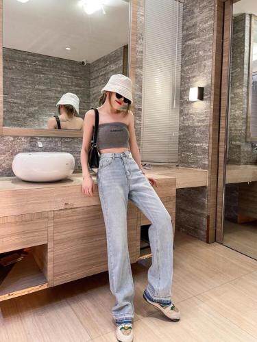 【】7020 薄料直筒牛仔裤，女装牛仔裤，TJY