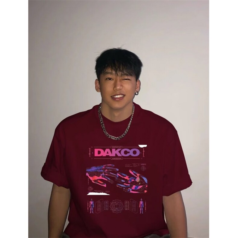 网络图现货！260G重磅T恤高级感美式复古小领口短袖RDT115-P38,男装T恤,星座1005-6