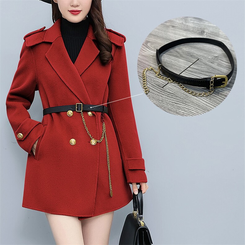 芷墨四季通用纯色常规简约腰带带链条百搭时尚简约气质韩版女，腰带/腰封，芷墨服饰