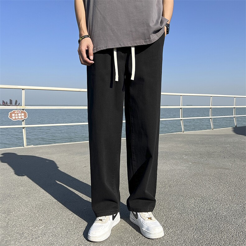 港风日系Ins简约cityboy休闲宽松高街牛仔裤NK63P50,男装牛仔裤,电商D325