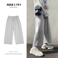 现货！！春季阔腿休闲宽松九分裤卫裤B377-KN118-P45限价58，男装休闲裤，电商B377