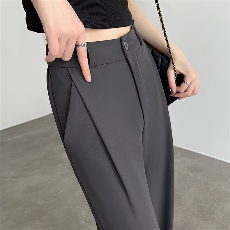 1506A/GQ0660/P46夏季灰色西装裤女高腰显瘦,男装西服套装,星座1506A