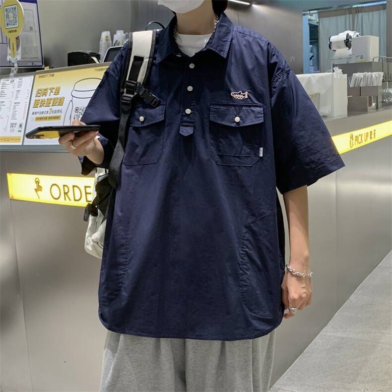 polo衫男生短袖t恤潮流学生百搭半袖夏季青少年体恤PL0191-P38,男装Polo衫,星座308B-1