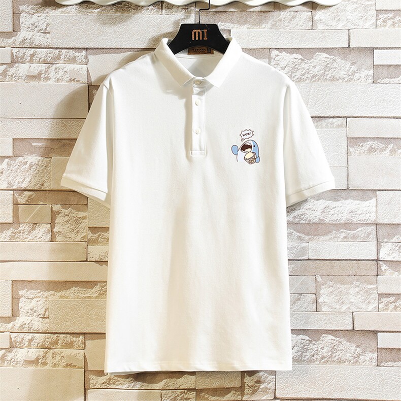 PL57239-P35翻领短袖polo衫男大码胖子半袖t恤男有领保罗衫砖墙,男装Polo衫,电商A040A