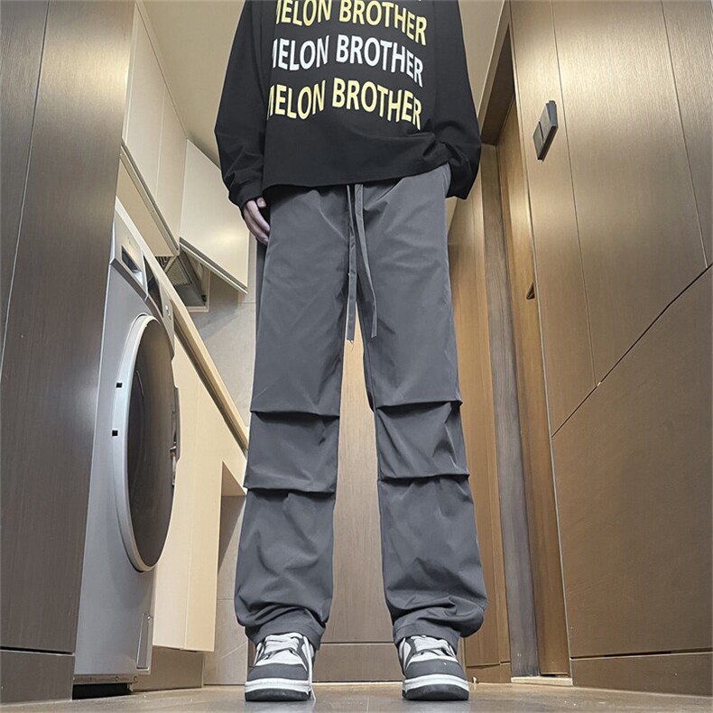 男女同款工装裤时尚情侣宽松直筒休闲裤男XZ310B-3-K8900-P35,男装休闲裤,星座310B-3