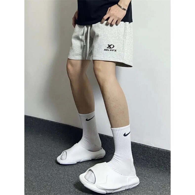 2025年夏季潮流新款短裤男青少年学生裤子宽松休闲男士五分中裤，男装牛仔裤，四季星座505