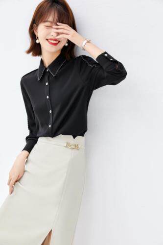 2021秋季新品特种工艺绣气质通勤衬衫，女装衬衫，秋子丰色(3F)