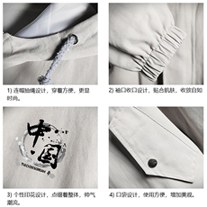JK41134-P85纯棉连帽夹克男士大码工装夹克男外套男网格挂拍，男装夹克，电商A040A