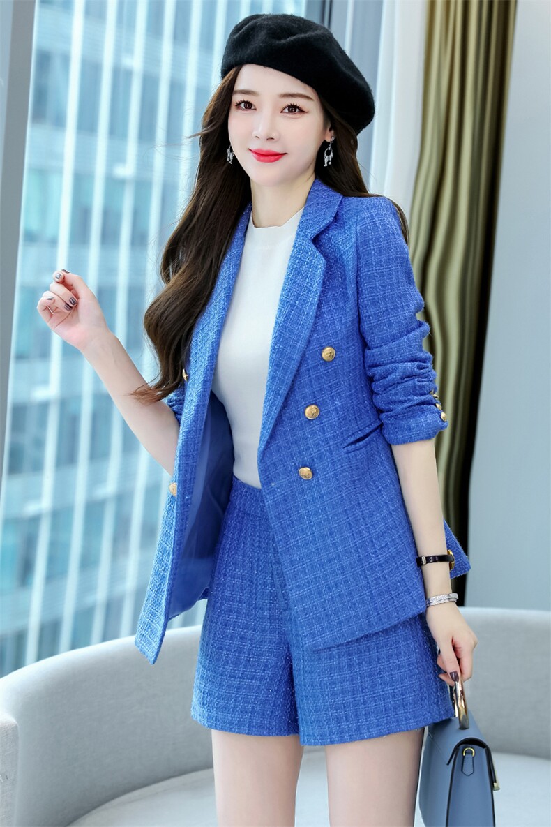 现货套裤女2022年冬季新款时尚减龄通勒百搭街头小香风重工艺套装，女装套装/套裙，丽美静依